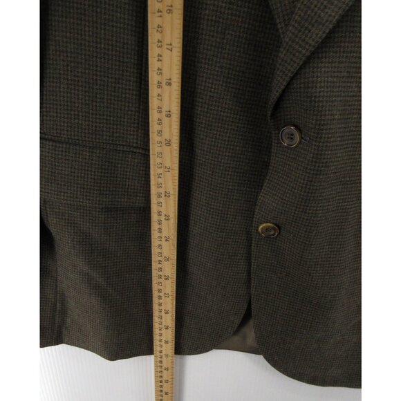 VINTAGE Evan Picone Sport Coat 42 Herringbone Blazer Wool Jacket * - Picture 5 of 16